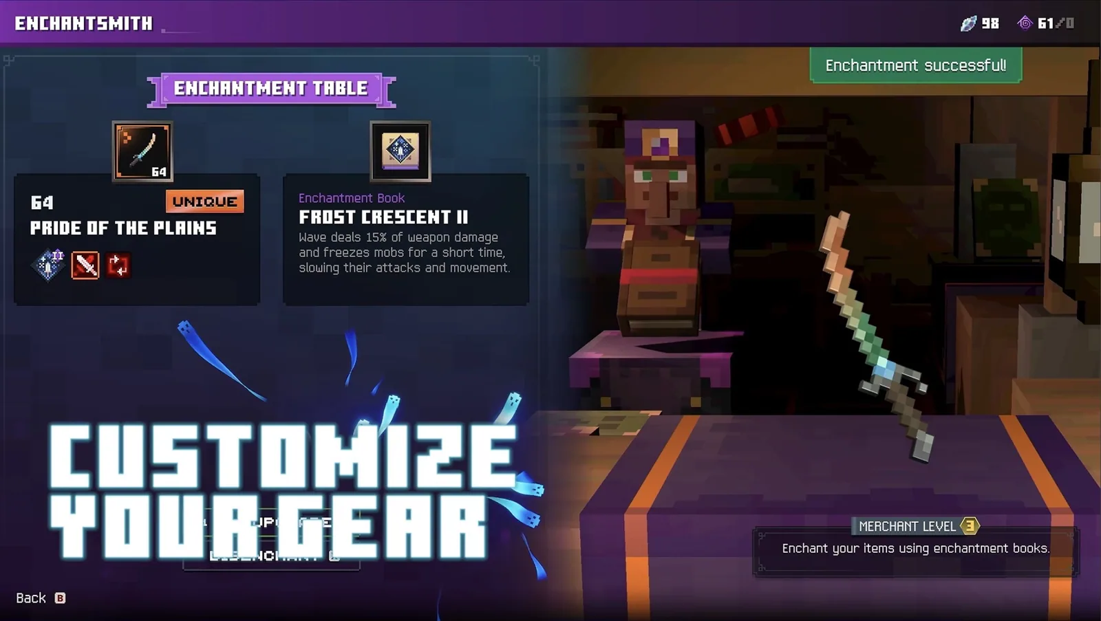 Minecraft Dungeons 2 Enchantments List by Gear Slot
