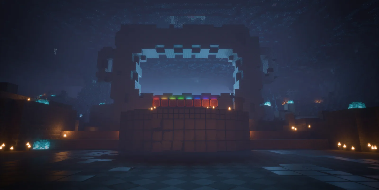Official Minecraft Dungeons II screenshot showing a village hub area