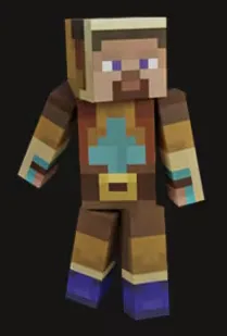Steve hero skin granted as a Minecraft Dungeons II preorder reward